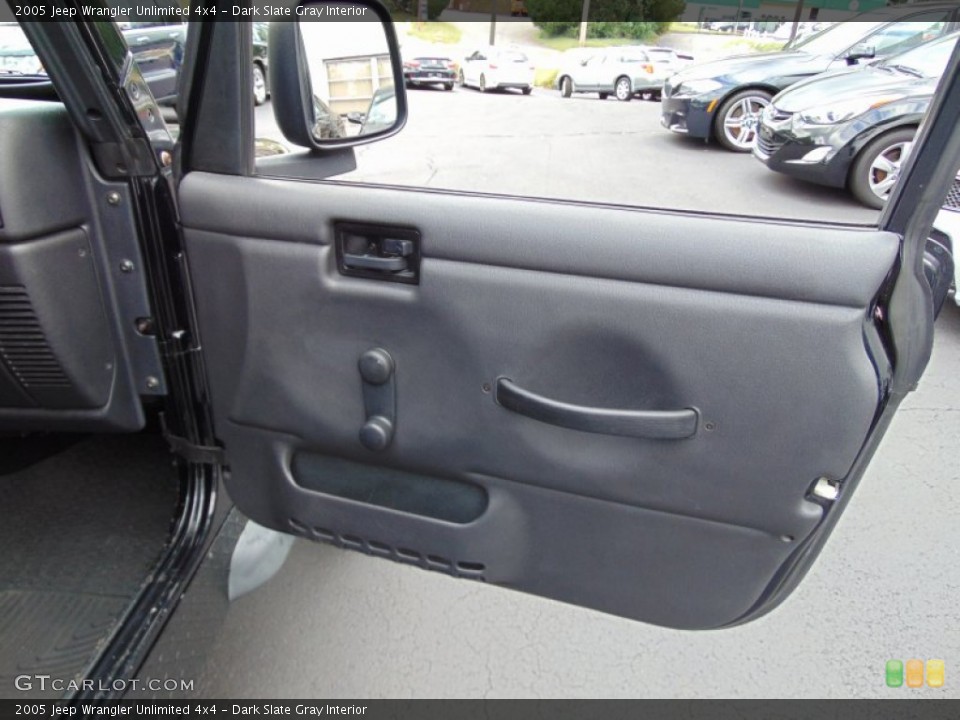 Dark Slate Gray Interior Door Panel for the 2005 Jeep Wrangler Unlimited 4x4 #106517668