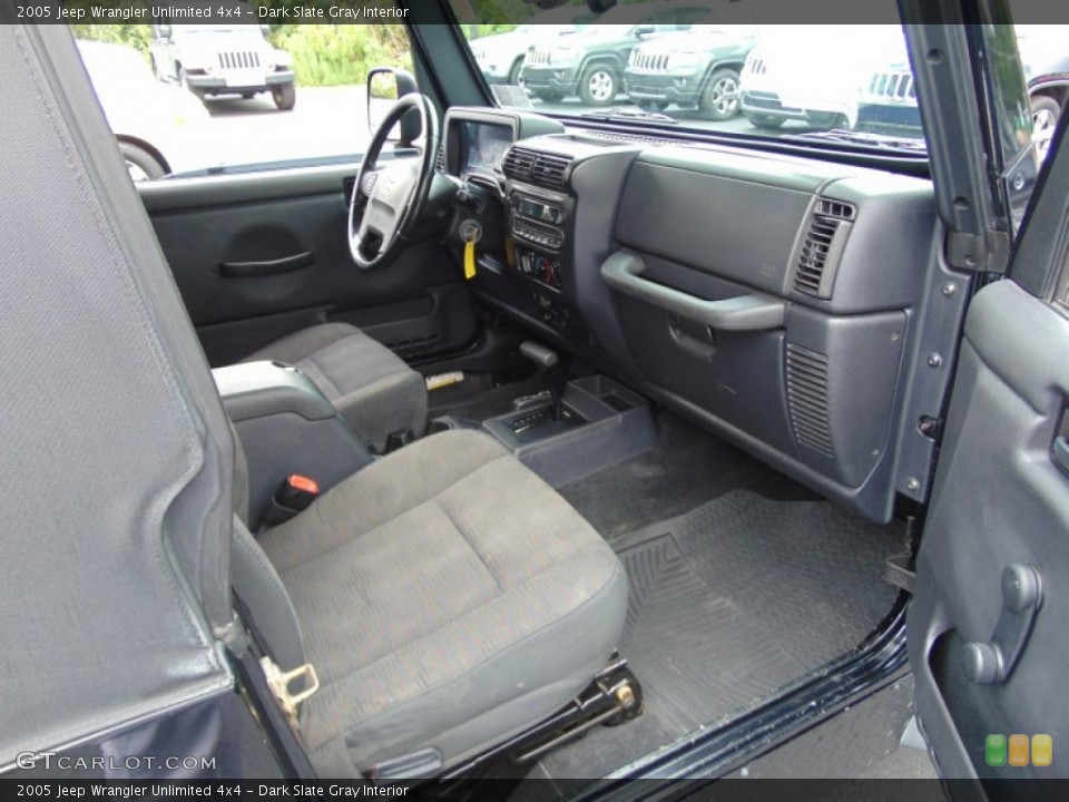 Dark Slate Gray Interior Dashboard for the 2005 Jeep Wrangler Unlimited 4x4 #106517872