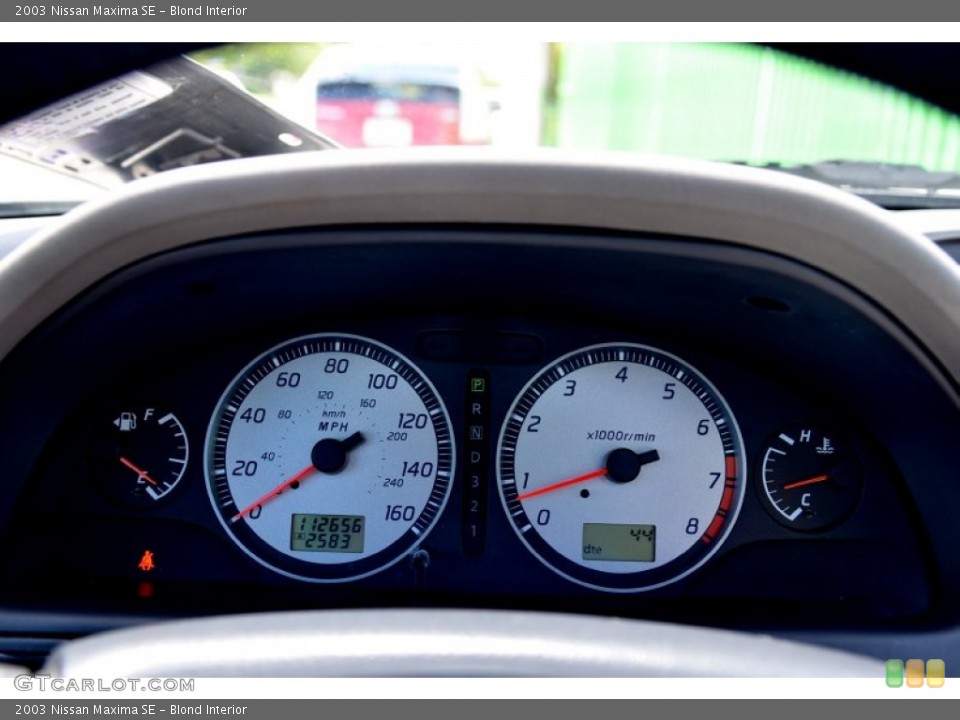 Blond Interior Gauges for the 2003 Nissan Maxima SE #106519735