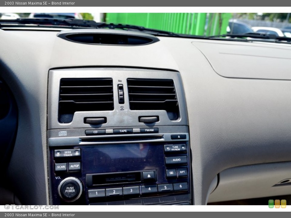 Blond Interior Controls for the 2003 Nissan Maxima SE #106519738