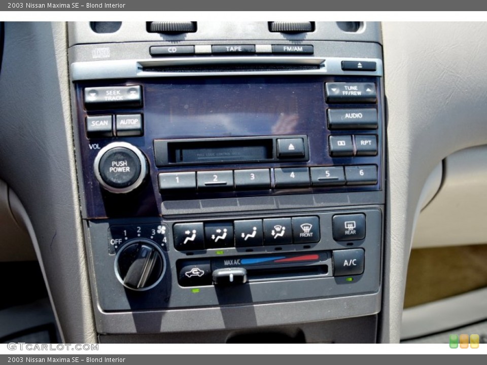 Blond Interior Controls for the 2003 Nissan Maxima SE #106519809