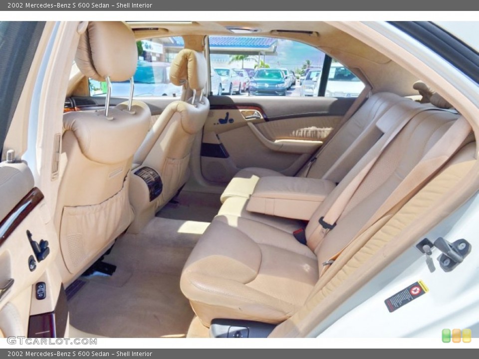 Shell Interior Rear Seat for the 2002 Mercedes-Benz S 600 Sedan #106520986