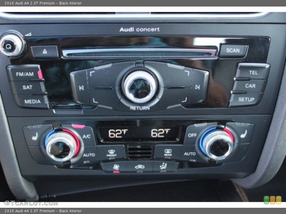 Black Interior Controls for the 2016 Audi A4 2.0T Premium #106527319