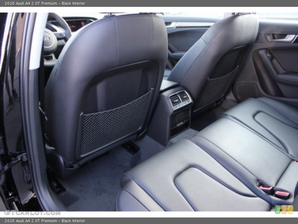 Black Interior Rear Seat for the 2016 Audi A4 2.0T Premium #106527499