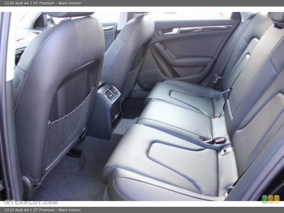 Black Interior Rear Seat for the 2016 Audi A4 2.0T Premium #106527514