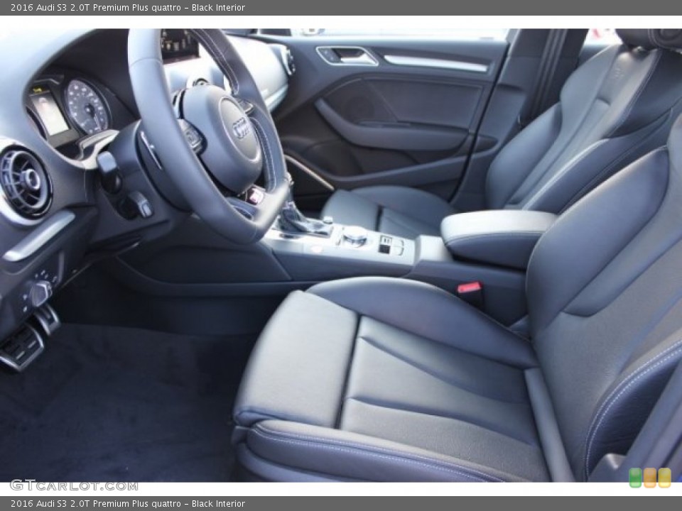 Black Interior Front Seat for the 2016 Audi S3 2.0T Premium Plus quattro #106528960