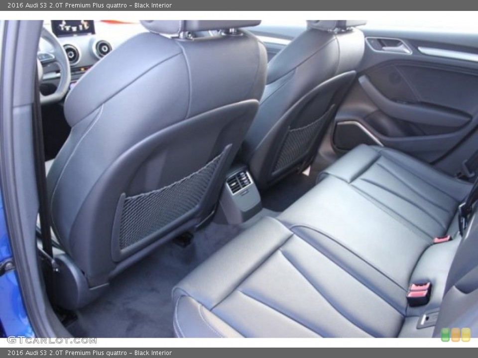 Black Interior Rear Seat for the 2016 Audi S3 2.0T Premium Plus quattro #106529584