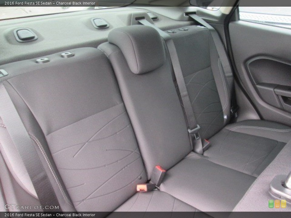 Charcoal Black Interior Rear Seat for the 2016 Ford Fiesta SE Sedan #106533151