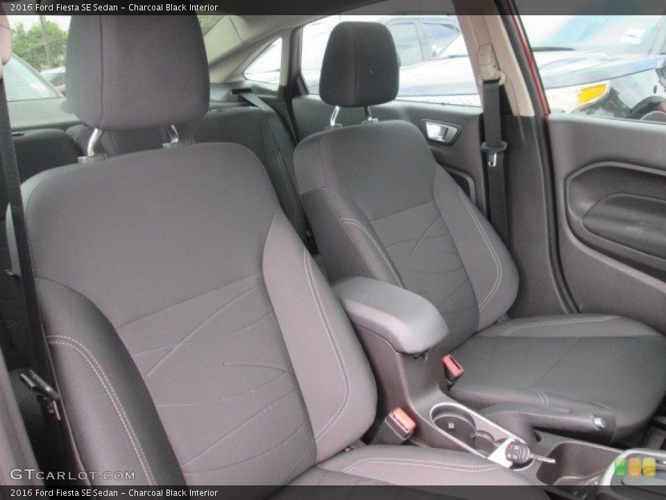 Charcoal Black Interior Front Seat for the 2016 Ford Fiesta SE Sedan #106533160