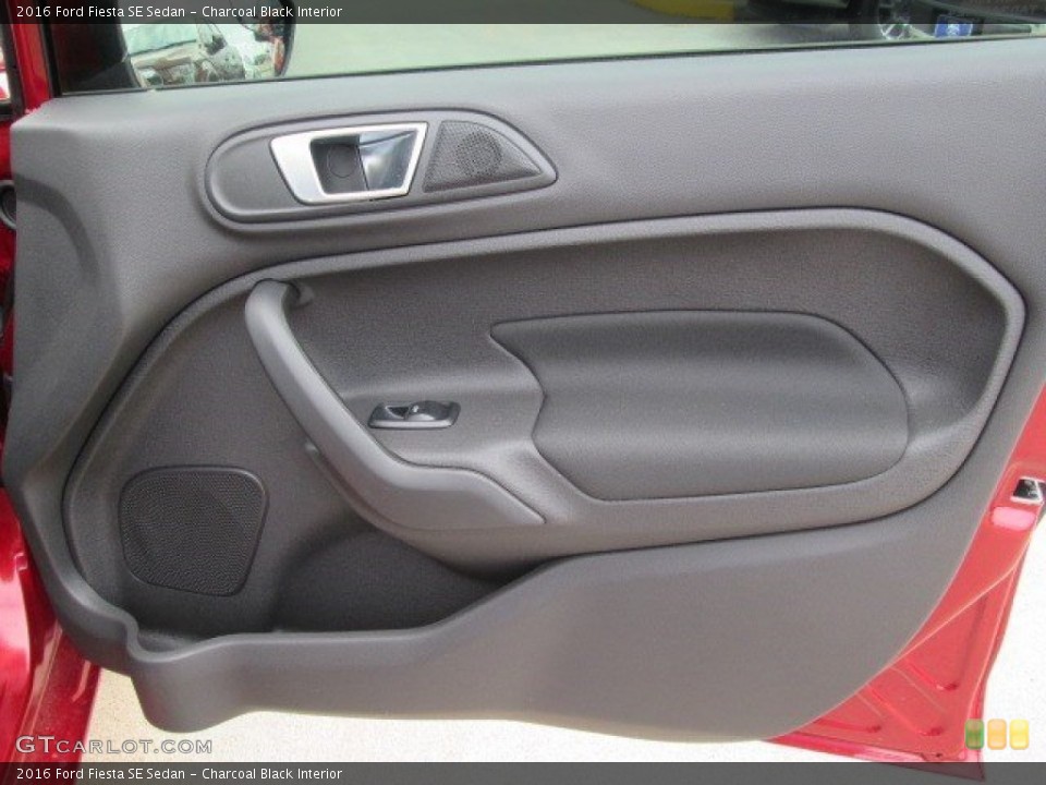 Charcoal Black Interior Door Panel for the 2016 Ford Fiesta SE Sedan #106533241
