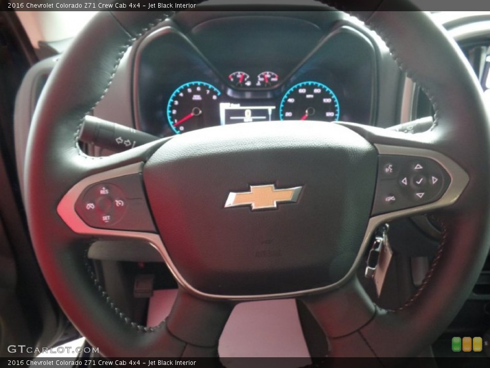 Jet Black Interior Steering Wheel for the 2016 Chevrolet Colorado Z71 Crew Cab 4x4 #106536172