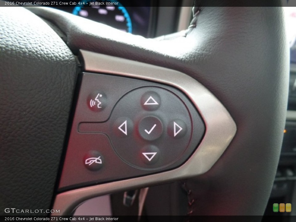 Jet Black Interior Controls for the 2016 Chevrolet Colorado Z71 Crew Cab 4x4 #106536178