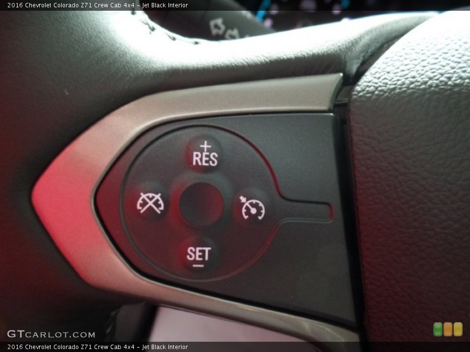 Jet Black Interior Controls for the 2016 Chevrolet Colorado Z71 Crew Cab 4x4 #106536187