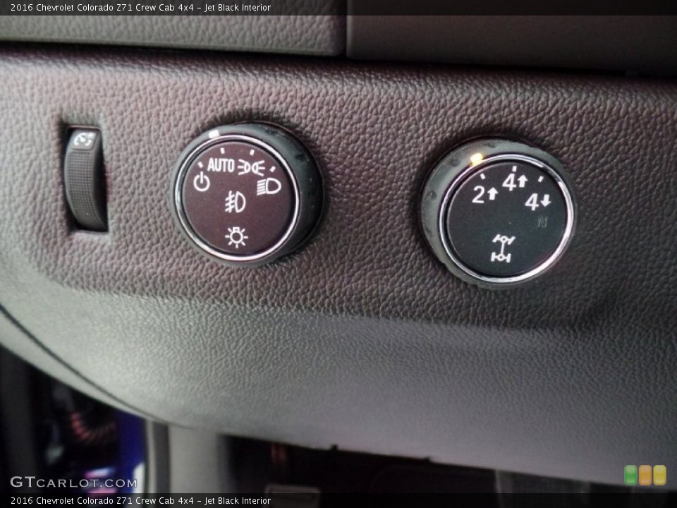 Jet Black Interior Controls for the 2016 Chevrolet Colorado Z71 Crew Cab 4x4 #106536208