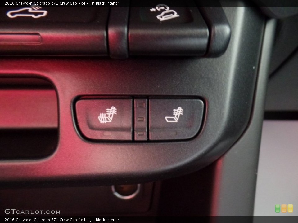 Jet Black Interior Controls for the 2016 Chevrolet Colorado Z71 Crew Cab 4x4 #106536400