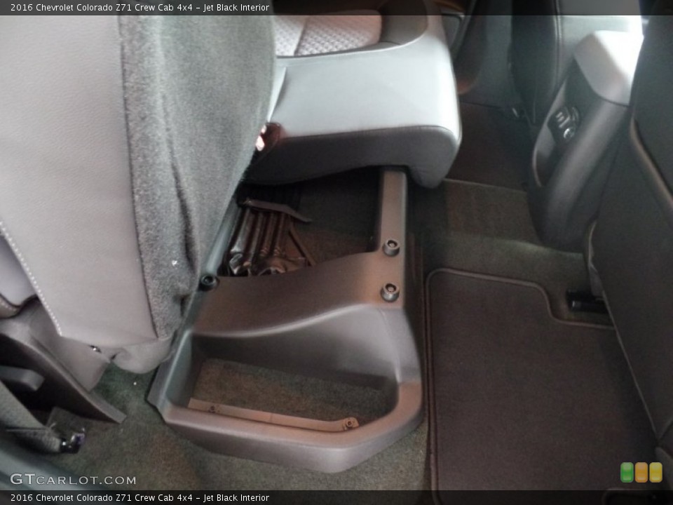 Jet Black Interior Rear Seat for the 2016 Chevrolet Colorado Z71 Crew Cab 4x4 #106536664