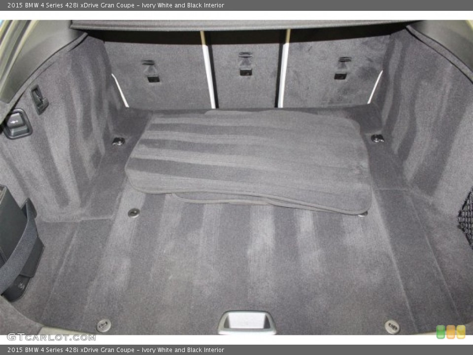 Ivory White and Black Interior Trunk for the 2015 BMW 4 Series 428i xDrive Gran Coupe #106536868