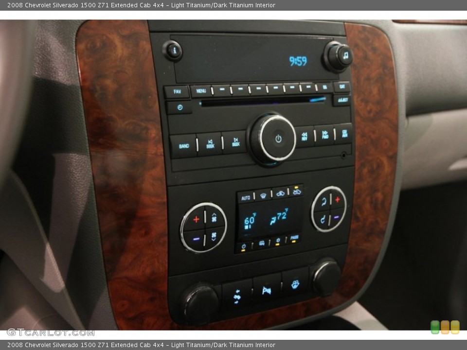 Light Titanium/Dark Titanium Interior Controls for the 2008 Chevrolet Silverado 1500 Z71 Extended Cab 4x4 #106540996