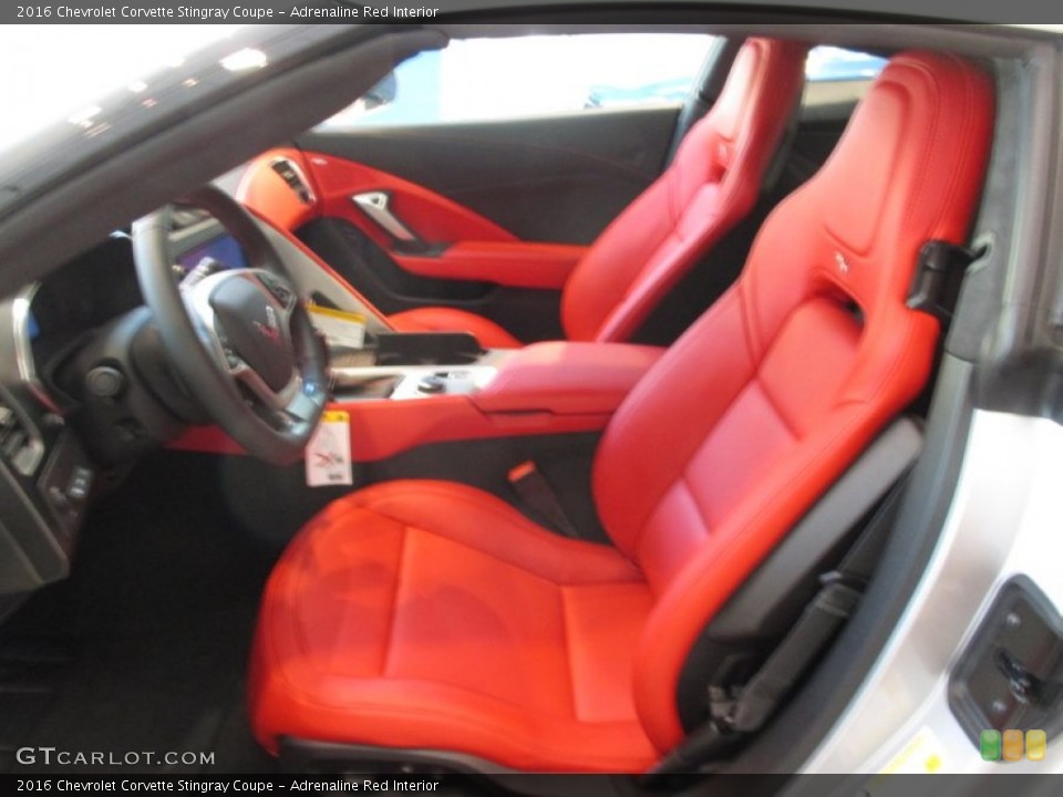 Adrenaline Red Interior Front Seat for the 2016 Chevrolet Corvette Stingray Coupe #106541728