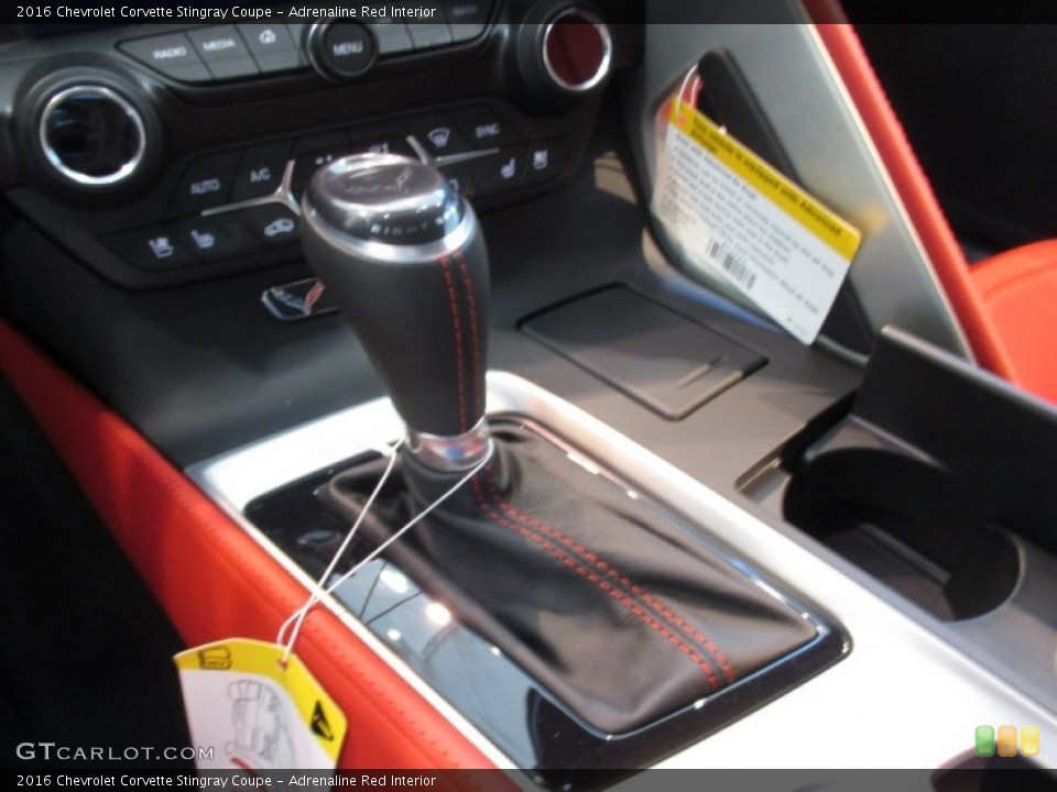 Adrenaline Red Interior Transmission for the 2016 Chevrolet Corvette Stingray Coupe #106541776