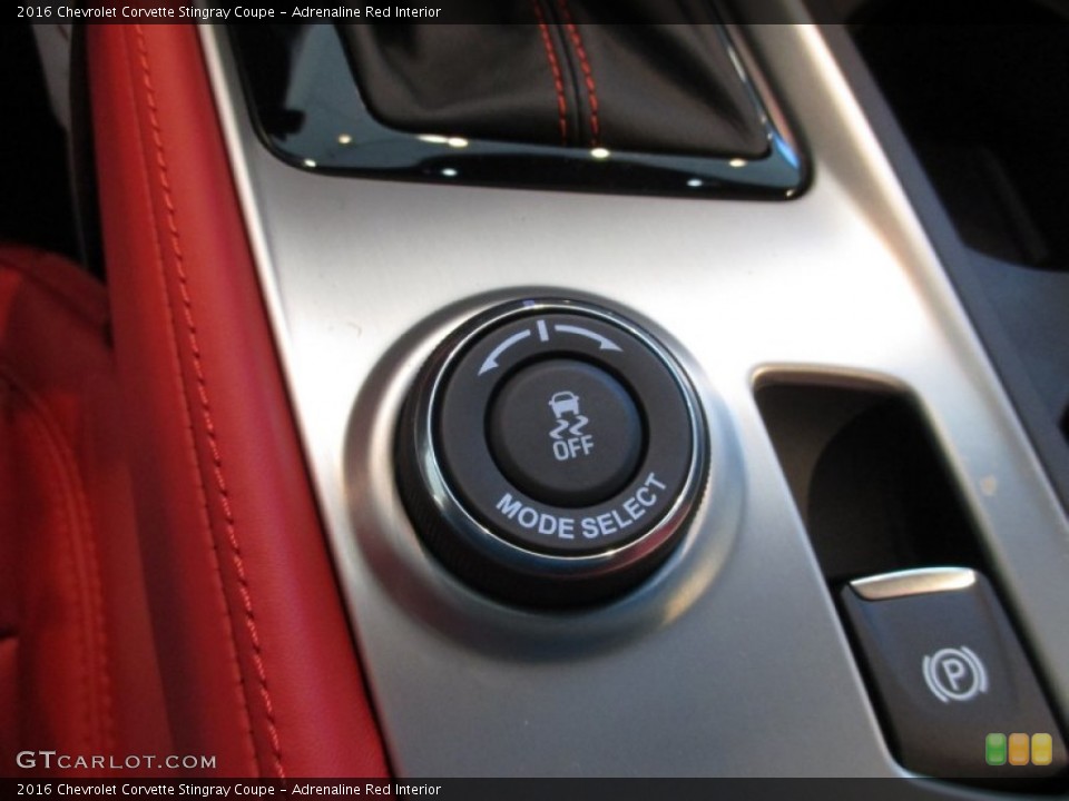 Adrenaline Red Interior Controls for the 2016 Chevrolet Corvette Stingray Coupe #106541797