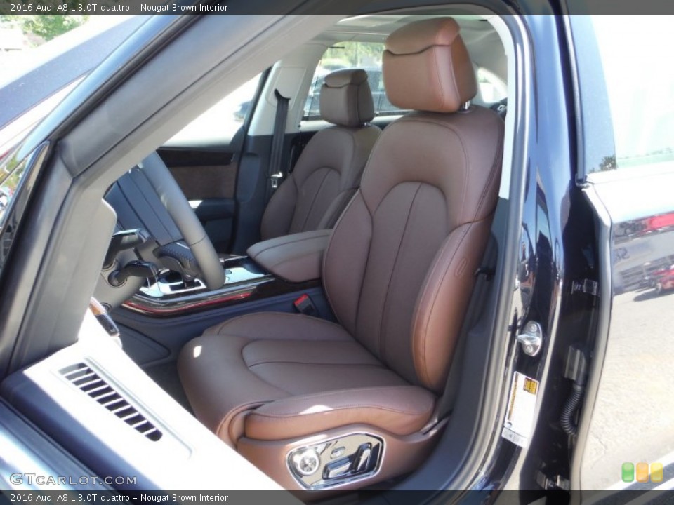 Nougat Brown Interior Photo for the 2016 Audi A8 L 3.0T quattro #106541827