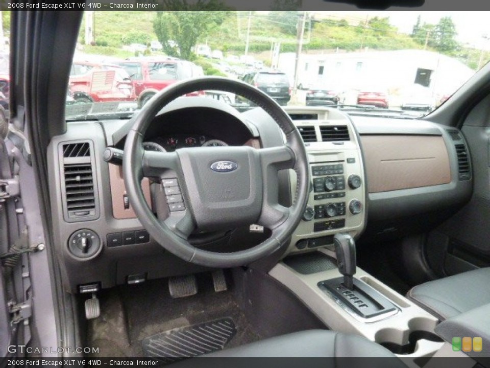 Charcoal Interior Dashboard for the 2008 Ford Escape XLT V6 4WD #106547302