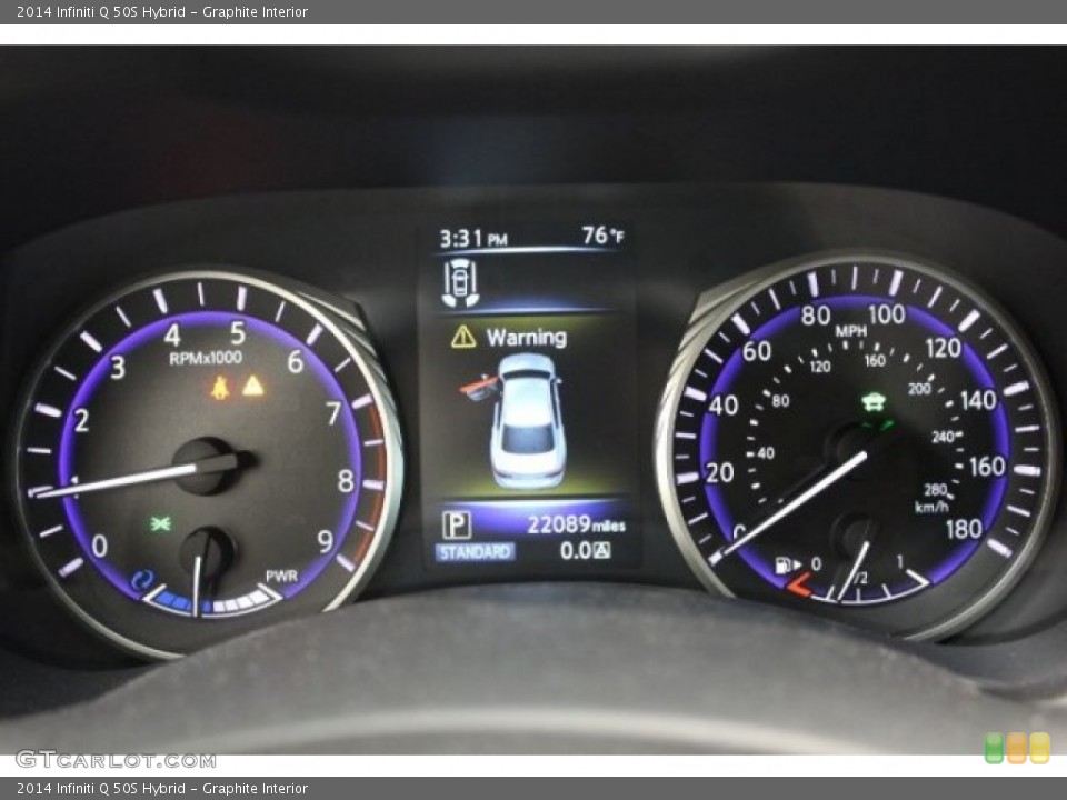 Graphite Interior Gauges for the 2014 Infiniti Q 50S Hybrid #106548118