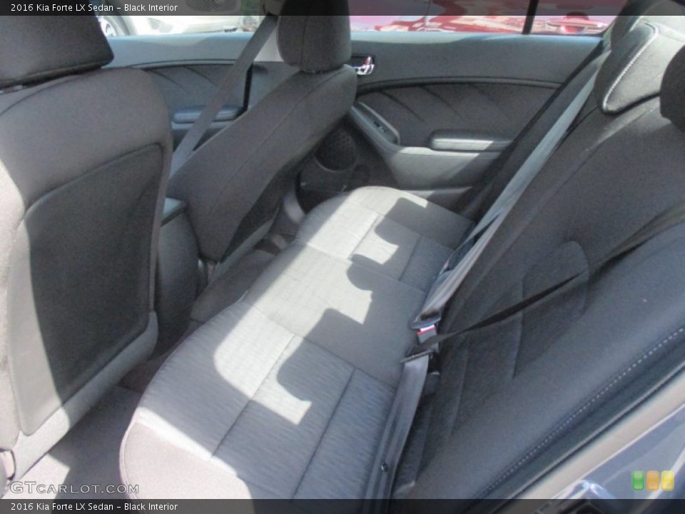 Black Interior Rear Seat for the 2016 Kia Forte LX Sedan #106548301