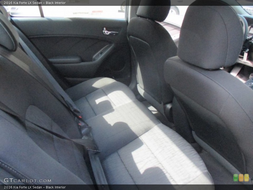 Black Interior Rear Seat for the 2016 Kia Forte LX Sedan #106548322