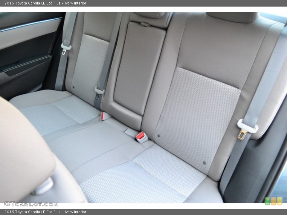 Ivory Interior Rear Seat For The 2016 Toyota Corolla Le Eco