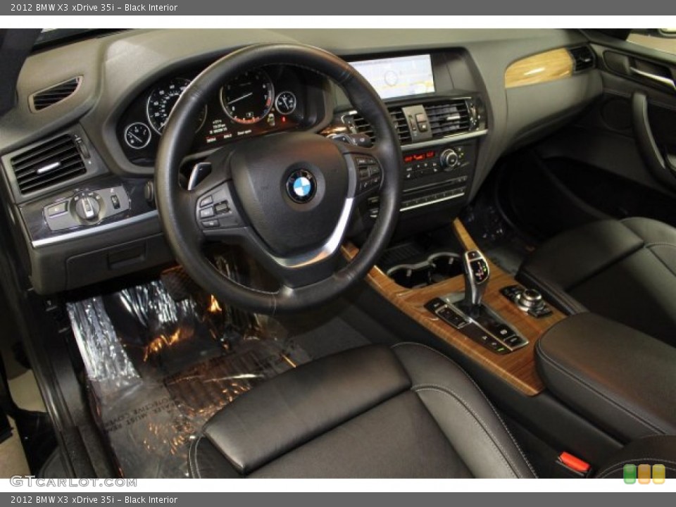 Black Interior Photo for the 2012 BMW X3 xDrive 35i #106552966