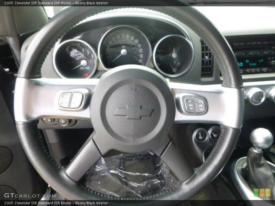 Ebony Black Interior Steering Wheel for the 2005 Chevrolet SSR  #106555468