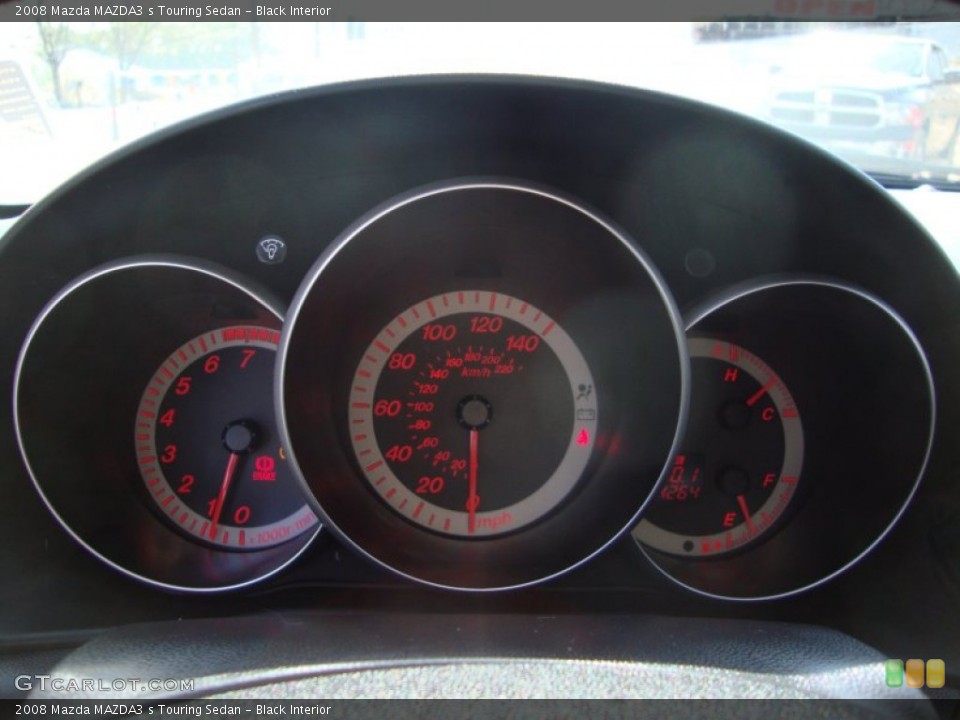 Black Interior Gauges for the 2008 Mazda MAZDA3 s Touring Sedan #106558486