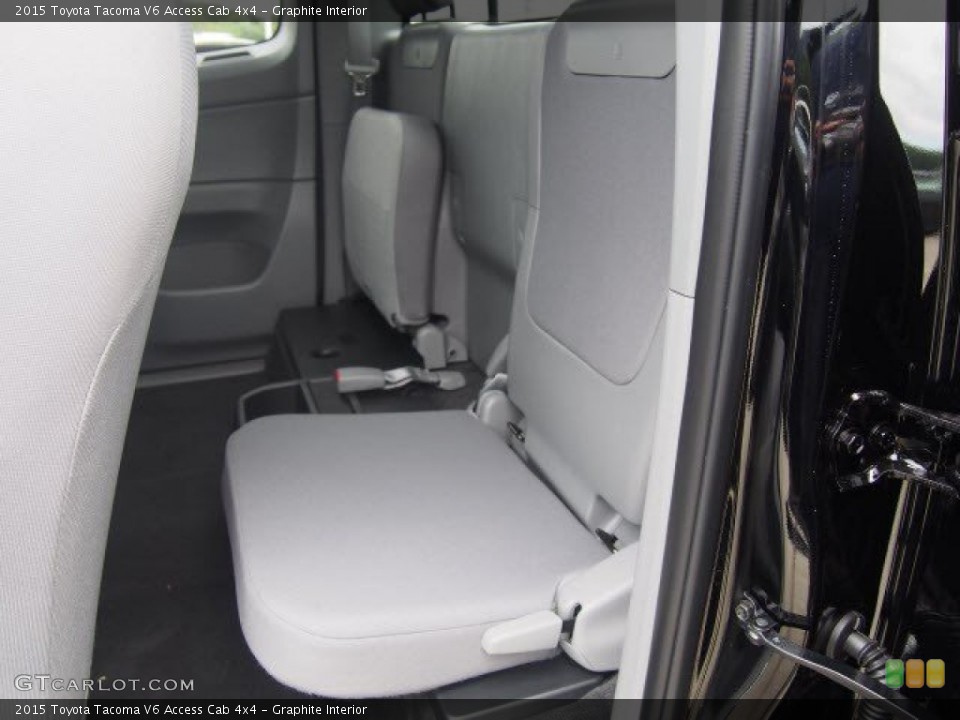 Graphite Interior Rear Seat for the 2015 Toyota Tacoma V6 Access Cab 4x4 #106558591