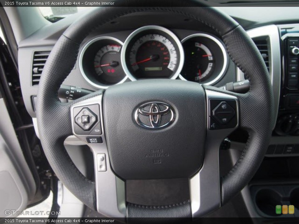 Graphite Interior Steering Wheel for the 2015 Toyota Tacoma V6 Access Cab 4x4 #106558735