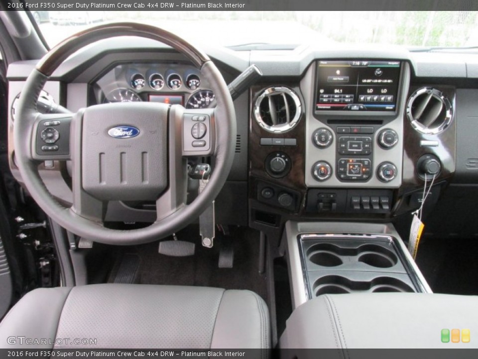 Platinum Black Interior Dashboard for the 2016 Ford F350 Super Duty Platinum Crew Cab 4x4 DRW #106560181