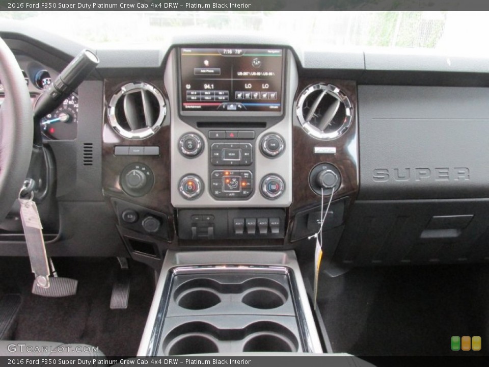 Platinum Black Interior Dashboard for the 2016 Ford F350 Super Duty Platinum Crew Cab 4x4 DRW #106560199