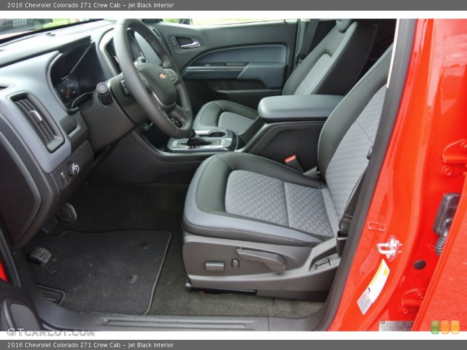 Jet Black Interior Photo for the 2016 Chevrolet Colorado Z71 Crew Cab #106562209