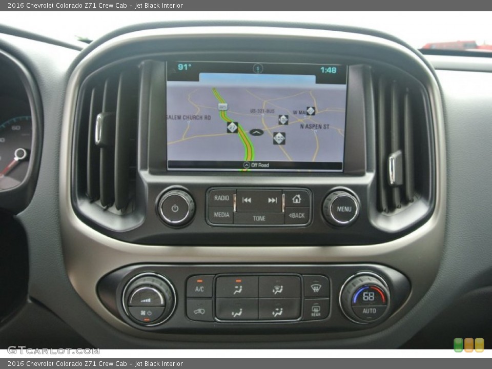 Jet Black Interior Controls for the 2016 Chevrolet Colorado Z71 Crew Cab #106562272