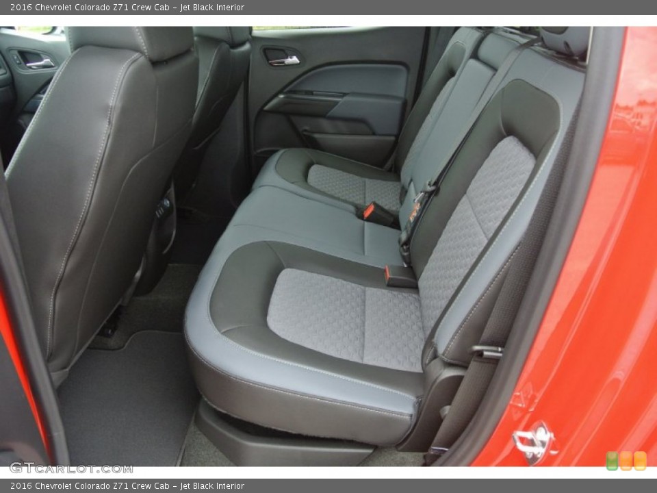 Jet Black Interior Rear Seat for the 2016 Chevrolet Colorado Z71 Crew Cab #106562317