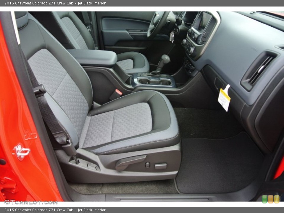 Jet Black Interior Front Seat for the 2016 Chevrolet Colorado Z71 Crew Cab #106562338
