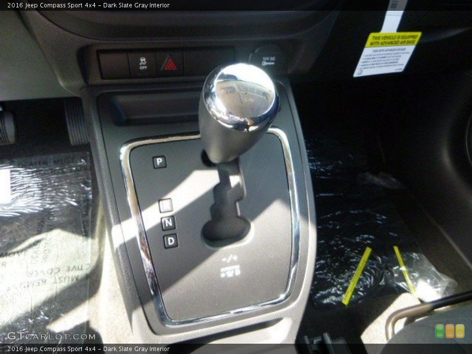 Dark Slate Gray Interior Transmission for the 2016 Jeep Compass Sport 4x4 #106562626