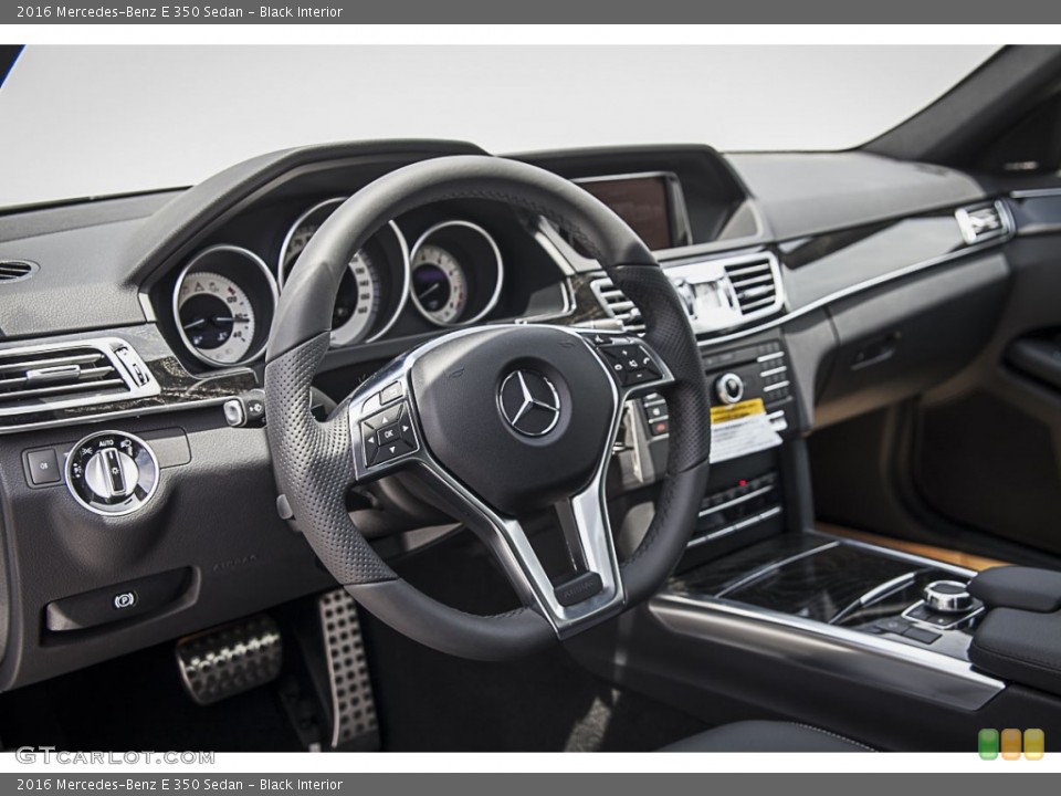 Black Interior Dashboard for the 2016 Mercedes-Benz E 350 Sedan #106564030