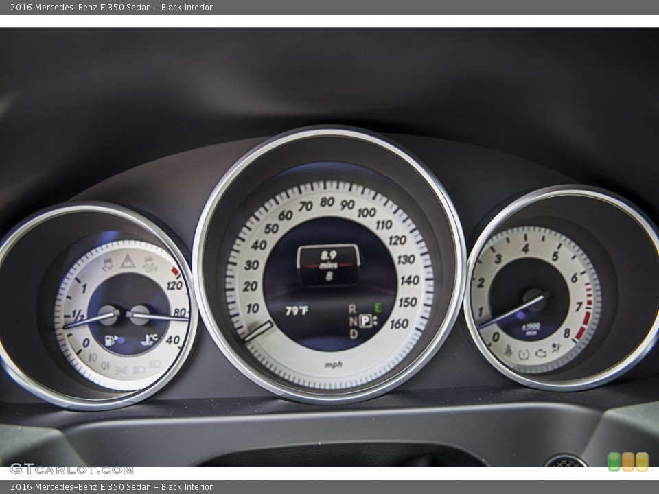 Black Interior Gauges for the 2016 Mercedes-Benz E 350 Sedan #106564057