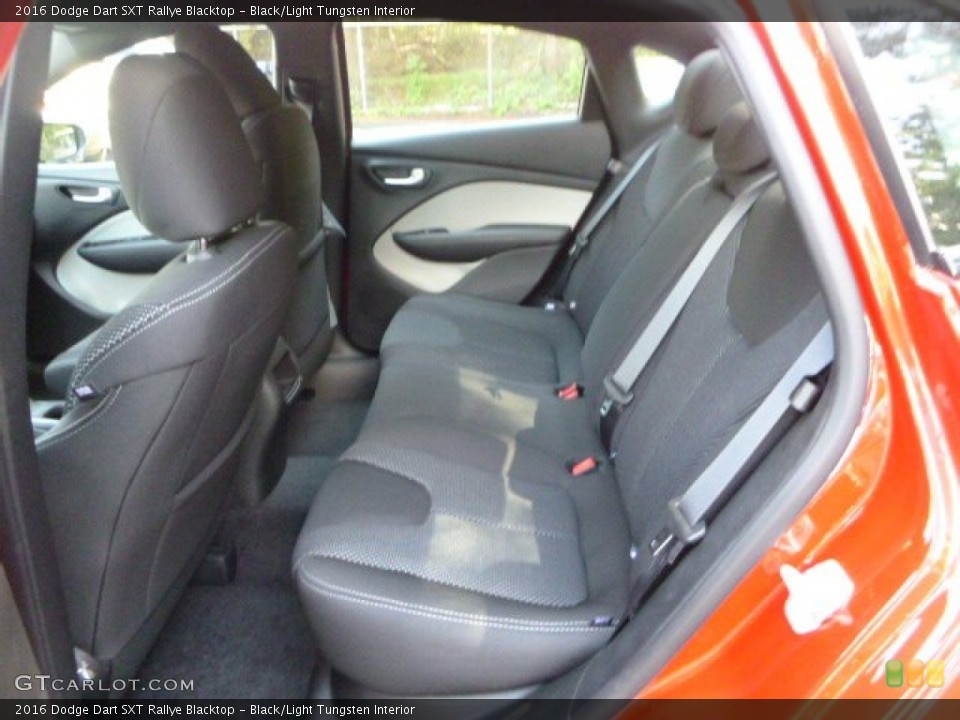 Black/Light Tungsten Interior Rear Seat for the 2016 Dodge Dart SXT Rallye Blacktop #106564606