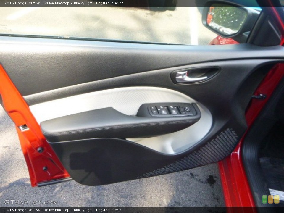 Black/Light Tungsten Interior Door Panel for the 2016 Dodge Dart SXT Rallye Blacktop #106564726