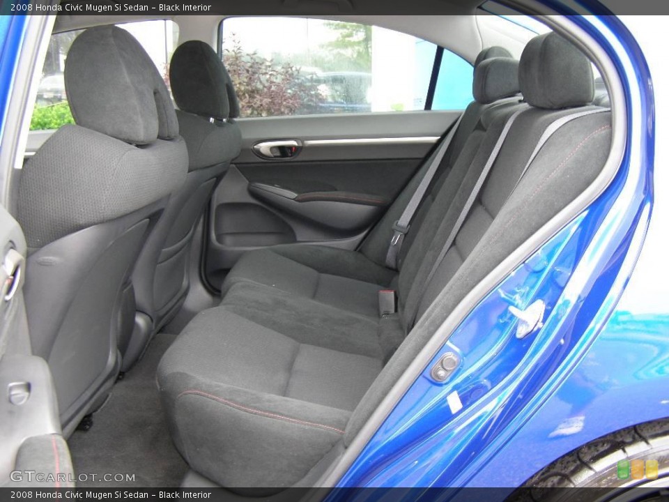 Black Interior Rear Seat for the 2008 Honda Civic Mugen Si Sedan #10656563