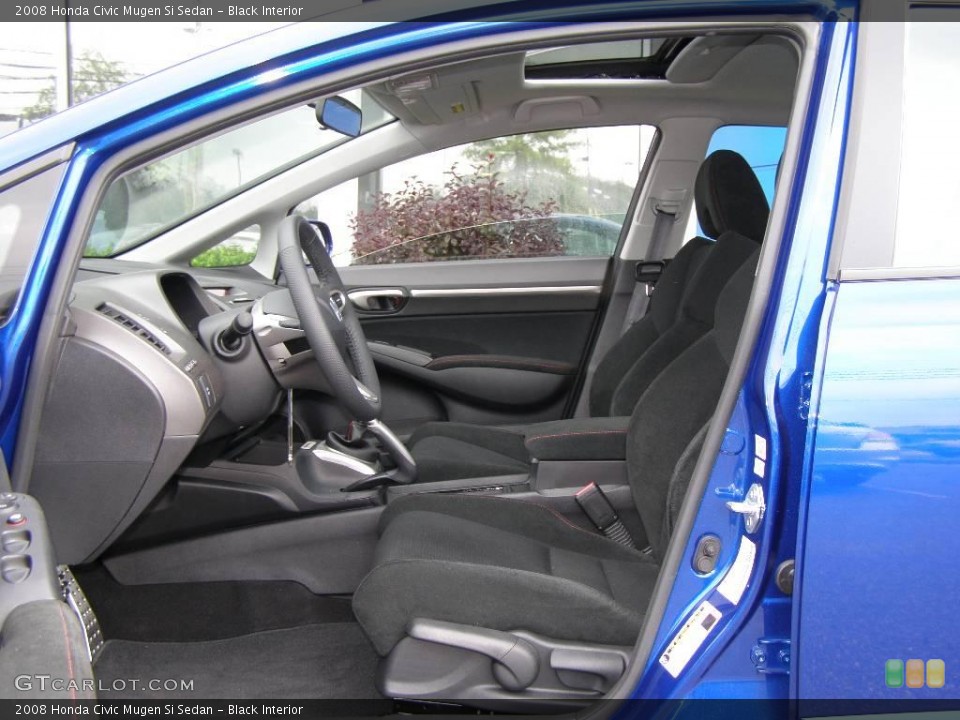 Black Interior Front Seat for the 2008 Honda Civic Mugen Si Sedan #10656573
