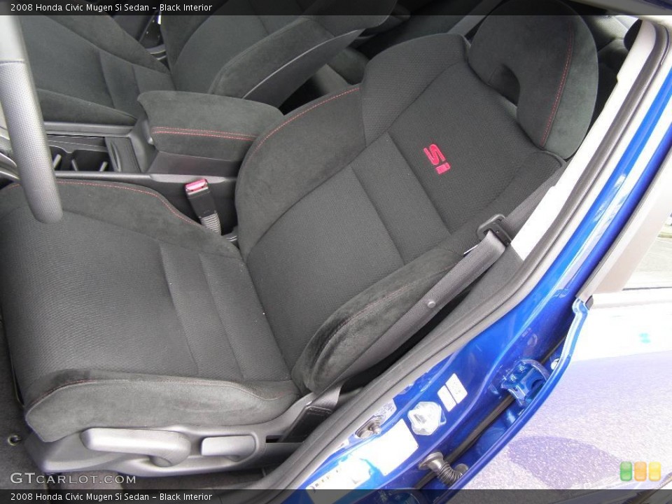Black Interior Front Seat for the 2008 Honda Civic Mugen Si Sedan #10656578